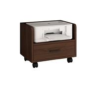 Printer nd with Locking Wheels Under De Printer Table for Home & Office Small & Short Design (Brown 45cm 17.72in) le Printer Cart
