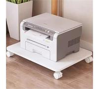 Printer nd with Wheels - le Cart for Laser Printers Copiers & Scanners - Home Office Sto Solut (White 45x30x6.2cm)