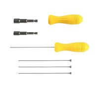 Printer Nozzle Cleaning Kit Needle Cleaner Stainless Steel Nozzle Cleaning Tool Kit for MK3S Ender3 Printer Unclogging Tubes