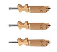 Printer Nozzles 3 Units Quick Changing Design Metal Alloy Components Nozzle Assembly for AD5X Accuracy Printing Printer Nozzle Set