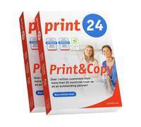 Printer Paper Copy Paper 2 x 500 Sheets Premium White PEFC print24 White One Size