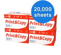 printer paper copy paper 20,000 sheets A4 size 80 gsm bright white PEFC print24