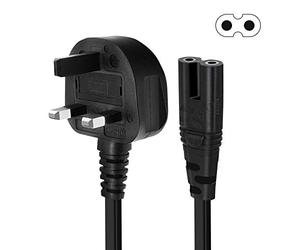 Printer Power Cable 3M for HP Envy/OfficeJet, Canon Pixma/Maxify, E pson, Brother, Dymo Label Writer Printer, 2 Prong Figure 8 Power Cord for Sony PlayStation 2/3/4, Xbox One X, Xbox 1s (3M/10FT)