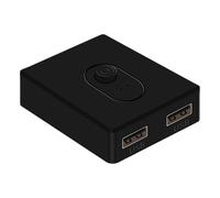Printer Sharing Hub - USB 2.0 Printer Sharing Switcher | 2-Port USB Selector For 1, 2 Computers | Manual Box For Scanner | Plug & Play | No Software Required