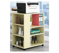 Printer Shelf Floor-Standing Printer Stand 3 Tier Printer Shelf with 4 Wheels Lock Mechanism Printer Holder Multi-Purpose Multi-Purpose (Color : Blanc)