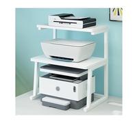 Printer Shelf Floor-Standing Printer Stand 3-Tier Storage Shelves Printer Shelf Multi-Purpose Holder Scanner Fax Any Space Multi-Purpose (Color : Blanc)