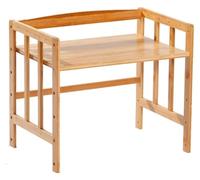 Printer Shelf Printer Shelf Landing Printer Stand Large Countertop Printer Shelf 2-Tier Wooden Printer Holder Strong Load-Bearing Multi-Purpose (Color : Log Color)