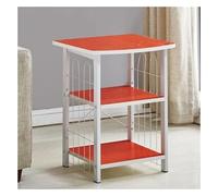 Printer Shelf Printer Shelf Printer Stand Floor-Standing 3-Tier Storage Shelves Printer Shelf Multi-Purpose Printer Holder Multi-Purpose (Color : Orange)