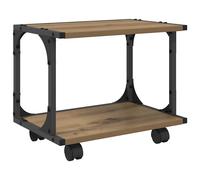 Printer Stand 2-Tier Files Printer Table Desk Organiser Engineered Wood vidaXL
