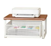 Printer Stand, Adjustable Dual-Tier Organizer | Home Printer Stand Small Table - for Oven Coffee Maker Toaster Home Office Kitchen Counter Workstation