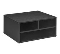 HOMCOM Desktop Printer Stand With Desk Organiser, Black, Black