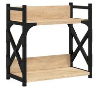 Printer Stand Desk Organiser Printer Table Stand 2-Tier Engineered Wood vidaXL