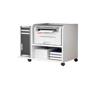 Printer Stand Dual-Layer Under-Desk Organizer - Multifunctional Large-Capacity Desktop Space Saver for Home and Office Use