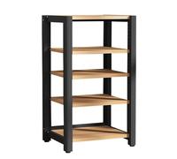 Printer Stand - Modern Audio-Video Media Stand with Adjustable Height Shelves, 3-Tier Storage for Home, Hotel, Coffee Shop & Gaming Console