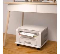 Printer Stand, Movable Office Printer Holder with Caster Wheels, Under Desk Rolling Stand for Printers and Copiers, Versatile Desktop Storage Solution