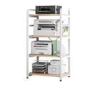 Printer Stand Multi-layer Storage Cart, 20mm Thick Steel Frame, Compact Design for Home Office, Ideal for Printer, Scanner, Fax, 80x35x90cm