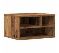 Printer Stand Printer Table Office Desk File Organiser Engineered Wood vidaXL