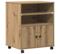 Printer Stand with Storage Engineered Wood Office Compact Holder Home vidaXL