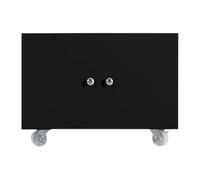Printer Table for Home Office with Storage with Removable Shelves Rolling File Cabinet with Stainless Steel Handles Lateral Cabinet for Under Desk(White,60 * 60 * 60cm)