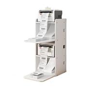 Printer Table Printer Cabinet Printer Shelf Rack Office Paper Barcode Printer Rack Desktop Fast Copier Storage Rack Office Storage & Organization (Color : Brass, Size : Small) (Brass Small)