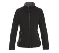Printer Women's Trial Soft Shell Jacket in Black | Size: Small Printer Black S