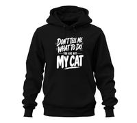 Printera Don't Tell Me What to Do Statement Hoodie, black, S