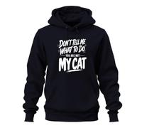 Printera Don't Tell Me What to Do Statement Hoodie, navy, XXL
