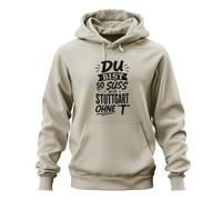 Printera Du bist so Süss wie Statement Hoodie Hoodie, natural, XL