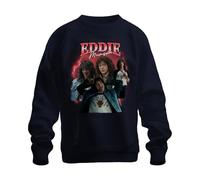 Printera Eddie Munson Hellfire Club Stranger Metal Gift Vintage Series 90s Bootleg Unisex Sweatshirt Pullover, navy, XXL