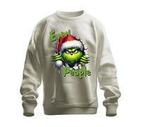 Printera Eww People Grinch Christmas Smuffle Grim Funny Gift Unisex Sweatshirt Pullover, natural, M