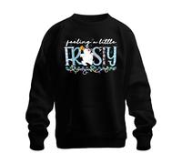 Printera Feeling A Little Frosty Snowman Christmas Funny Gift Unisex Sweatshirt Pullover, black, XXL