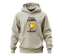 Printera Give me Cuddles This is a Statement Hoodie Hoodie, natural, L