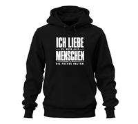 Printera Ich Liebe es wenn alle Statement Hoodie Hoodie, black, 3XL
