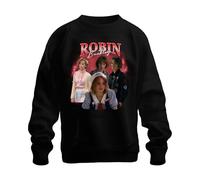 Printera Robin Buckley Stranger 80s Retro Fan Gift Vintage 90s Bootleg Unisex Sweatshirt Pullover, black, L