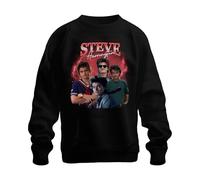 Printera Steve Harrington Stranger Series Fan Gift Babysitter Hawkins Unisex Sweatshirt Pullover, black, XXL