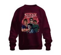 Printera Steve Harrington Stranger Series Fan Gift Babysitter Hawkins Unisex Sweatshirt Pullover, burgundy, S