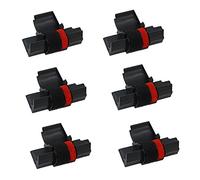 Printerfield 6 Pack Ribbon Ink Roller for IR-40T Cash Register Calculator Printer-Black/Red