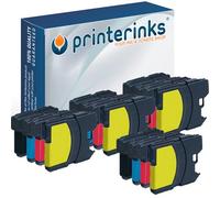 Printerinks 16 Pack Compatible LC1100 Ink cartridges for LC1100 for DCP-185C/385C/395CN/585CW/6690CW/J715W, MFC-490CW/5490CN/5890CN/5895CW/6490/J615W/6490CW/6890CDW/790CW/795CW/990CW