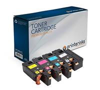 Printerinks 4 Pack Compatible 593-11140/43 Toner Cartridges for Dell 1250c/1350cnw/1355/C1760/C1760nw/C1765