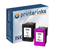 Printerinks Compatible 2 Pack 300XL Black and 300XL Colour Ink Cartridges Full Set for Deskjet D2545 D2660 D5560 F2420 F2480 F4280 F4580 Photosmart C4780 C4680 - High Capacity
