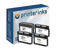 Printerinks Compatible Full set 932XL 933XL Ink Cartridges for OfficeJet 6600 7510 6700 7110 7610 7612 6100 Black Cyan Magenta Yellow