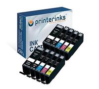 Printerinks Compatible Ink Cartridge Replacement for PGI-550PGBKXL CLI-551BK For use with Pixma iP7150 iP8750 MG5450 MG5550 MG5650 MG6350 MG6450 MG6650 MG7150 MG7550 MX725 MX925 Printers - 2 Sets