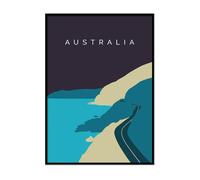 Printers Mews Great Ocean Road A4 Print Only Landmark DESTINATION Australia Poster 294 X 29.7cm (8.3x11.7inch)