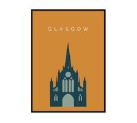 Printers Mews St Mungo Cathedral A3 Print Only Gap year art Glasgow Poster 29.7 X 42cm (11.7x16.5inch)