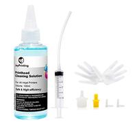 Printhead Cleaner Kit for All Inkjet Printers, Printer Nozzle Cleaning Kit Compatible for All Print Heads of Printers Epson/HP/Canon/Brother/HP/Lexmark/Kodak and Samsung 100ml (1-Pack)