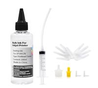 Printhead Cleaner Kit for Inkjet Printers Printer Nozzle Cleaning Kit Compatible for All Print Head of Printers Epson/HP/Canon/Brother/Lexmark/Kodak/Samsung 100ml 10ml Premium Syringe 1PK