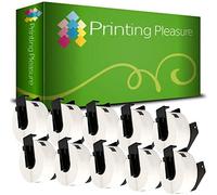 Printing Pleasure 10 x DK11201 Address Labels Compatible with P-Touch QL-500 QL-570 QL-700 QL-720 QL-800 QL-810 QL-820 QL-1100 QL-1110 | 29mm x 90mm | 400 Labels per Roll | Thermal Paper Roll