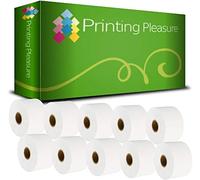 Printing Pleasure 10 x S0929100 Compatible Labels Rolls for LabelWriter 4XL Label Printers | 51mm x 89mm | 300 Labels per Roll | Type: Non-Adhesive