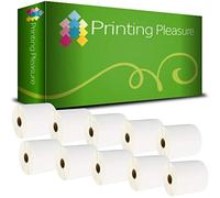 Printing Pleasure 10 x Zebra 100mm x 50mm Compatible Direct Thermal Labels for Zebra Type Printers | 1000 Labels per Roll