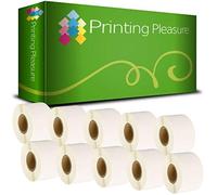 Printing Pleasure 10 x Zebra 35mm x 14mm Compatible Direct Thermal Labels for Zebra Type Printers | 1000 Labels per Roll